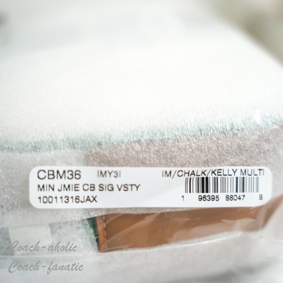 NWT Coach CBM36 Mini Jamie Camera Bag In Signature Canvas With Varsity Stripe - Picture 8 of 8